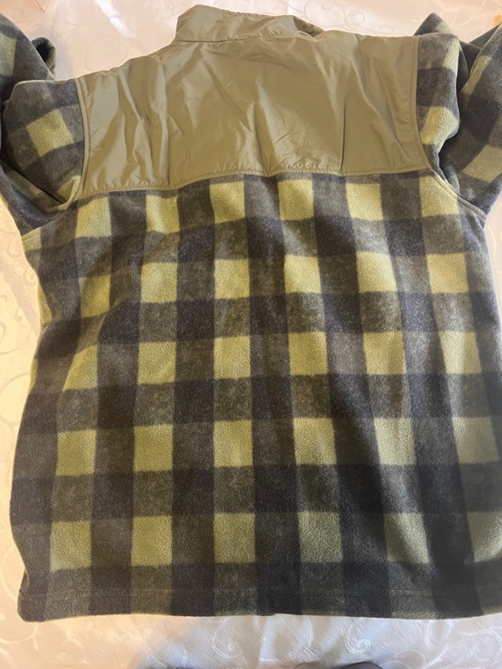 Columbia Green & Black Plaid Fleece Zip Jacket - Picture 5 of 6